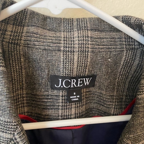 J.Crew Women’s Vivienne blazer in plaid Italian wool blend Size 8 Academia - Picture 4 of 12